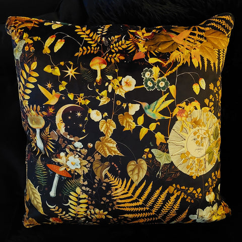 Cushion Limited Edition in Gold Leaf Velvet (55 x 55cm) Feather Filled