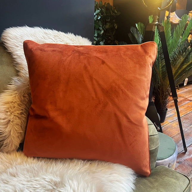 Cushion Limited Edition in Plush Marmalade Velvet (55 x 55cm) Feather Filled