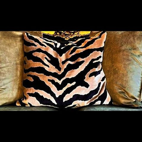 Cushion Limited Edition in Zebra Cream (55 x 55cm) Feather Filled