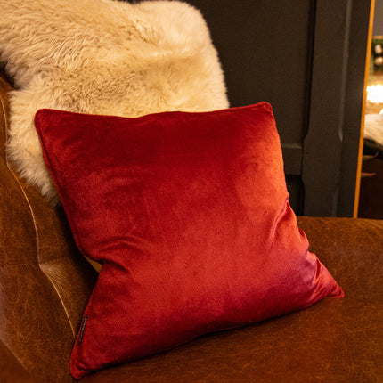 Cushion Pheasant in Hunter Mustard Velvet