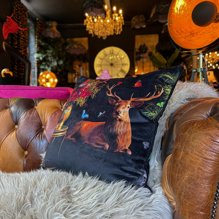 Cushion Scatter in Royal Stag Velvet (Feather Filled) - 60 x 60cm