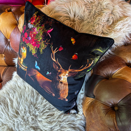 Cushion Scatter in Royal Stag Velvet (Feather Filled) - 60 x 60cm
