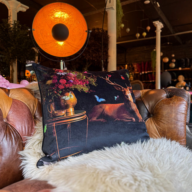 Cushion Scatter in Royal Stag Velvet (Feather Filled) - 60 x 60cm