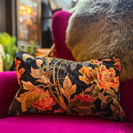 Cushion in Hepworth Midnight Floral (Various Sizes)