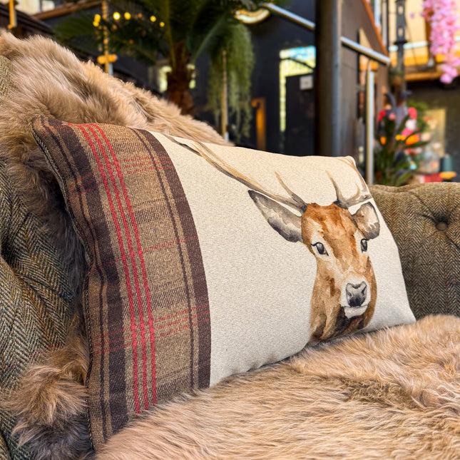 Cushion Stag in Sand - Bolster