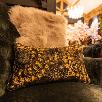 Cushion in Celestial Gilded Velvet (Various Sizes)