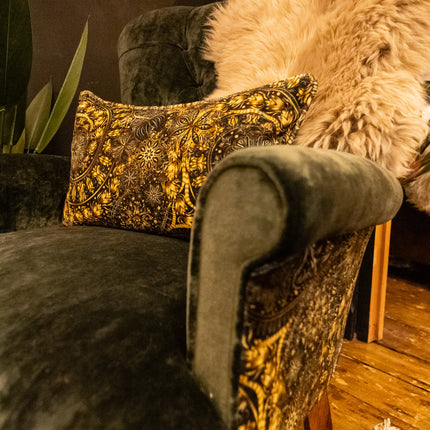 Cushion in Celestial Gilded Velvet (Various Sizes)