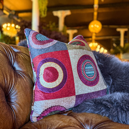 Cushion in Mulberry Dress Circle Velvet (Various Sizes) - Clearance