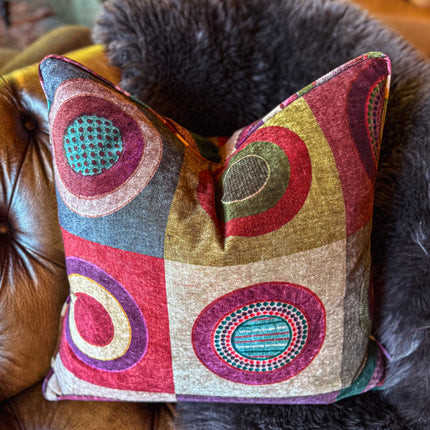 Cushion in Mulberry Dress Circle Velvet (Various Sizes) - Clearance