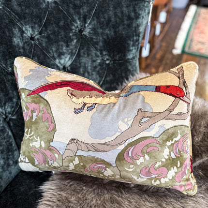 Cushion in Mulberry Flying Ducks Camel (Various Sizes) - New