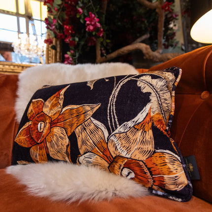 Cushion in Imperial Phoenix Dragon Velvet (Various Sizes)