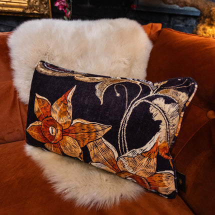 Cushion in Imperial Phoenix Dragon Velvet (Various Sizes)