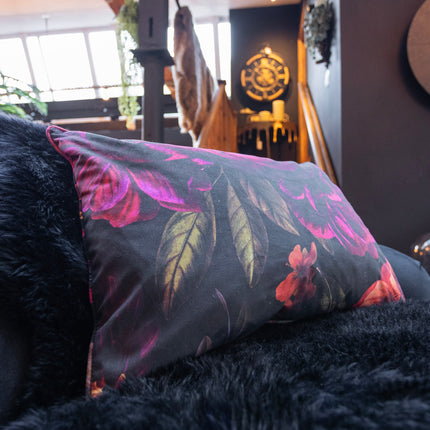 Cushion in Midnight Haze Velvet - Feather Filled (Various Sizes)