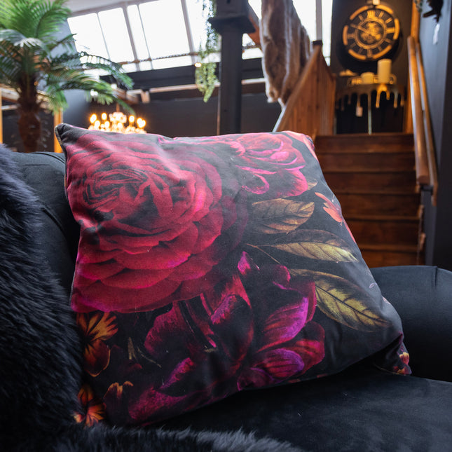 Cushion in Midnight Haze Velvet - Feather Filled (Various Sizes)