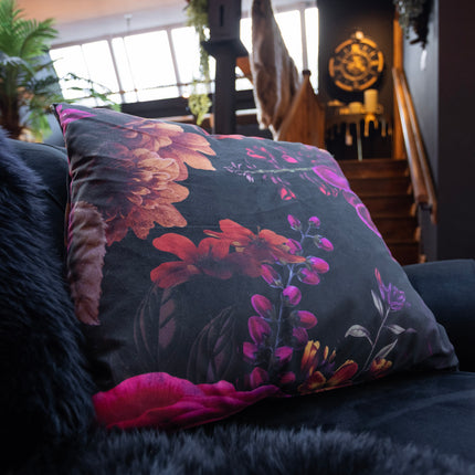 Cushion in Midnight Haze Velvet - Feather Filled (Various Sizes)