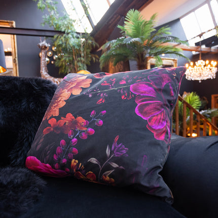 Cushion in Midnight Haze Velvet - Feather Filled (Various Sizes)