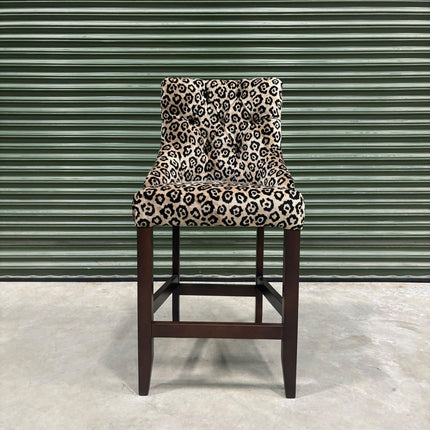 Oskar Bar Stool in Leopard Cream - Clearance
