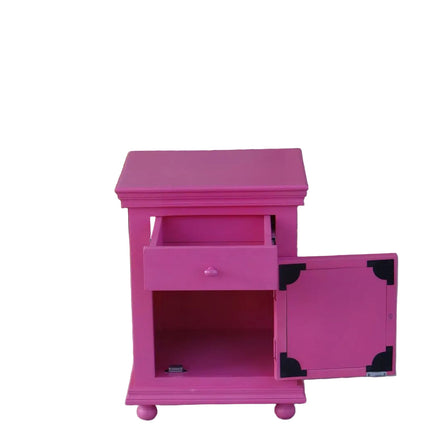 Hot Pink Mirrored Side cabinet – The Pink Duchess