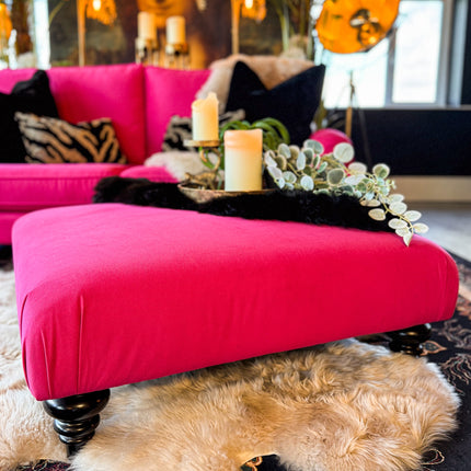 Darcey Footstool in Trinity Velvet