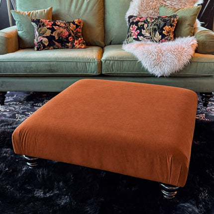 Darcey Footstool in Trinity Velvet