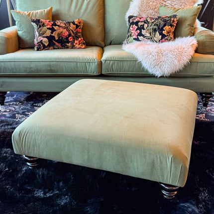 Darcey Footstool in Trinity Velvet