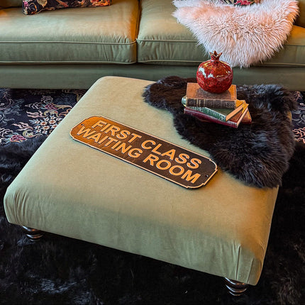 Darcey Footstool in Trinity Velvet
