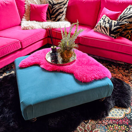 Darcey Footstool in Trinity Velvet