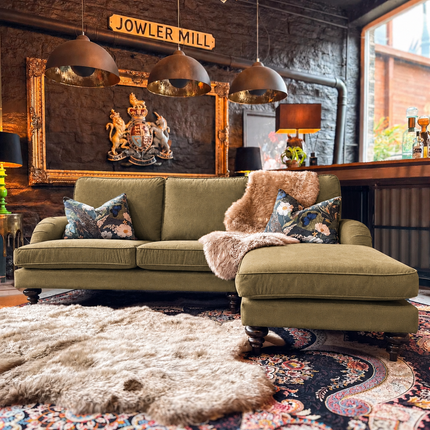 Darcey Sofa in Plush Velvet