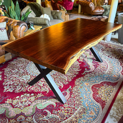 Dining Table Accacia Live Edge Industrial (Various Sizes)