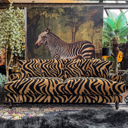 Dopamine in Zebra Stripe Velvet