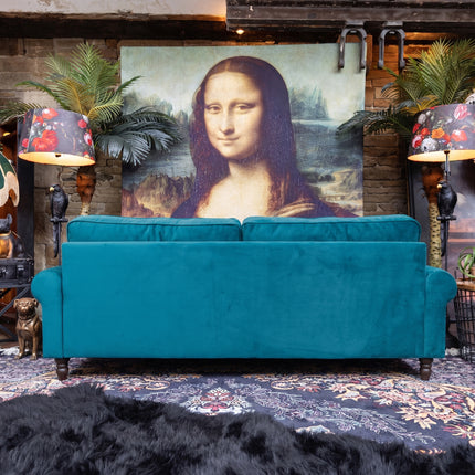 Dopamine 4 Seater in Plush New Teal Velvet