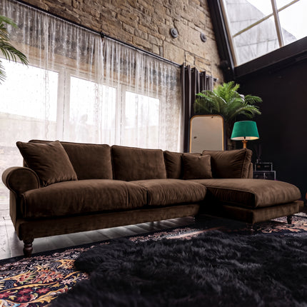 Dopamine RHF Chaise Opulence Brown