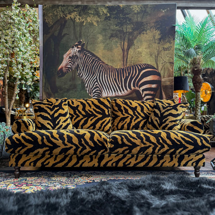 Dopamine in Zebra Gold Velvet