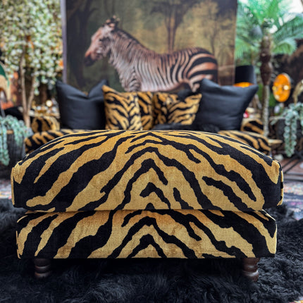 Dopamine in Zebra Gold Velvet
