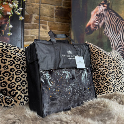 Throw Double Sided Faux Fur in Black