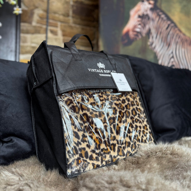 Throw Double Sided Faux Fur in Leopard