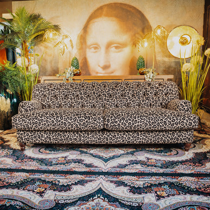 Eaton Chesterfield 3 Seater in Animal Velvet