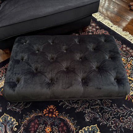 Eaton Chesterfield Footstool in Plush Velvet