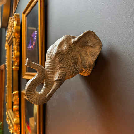Elephant Head Wall Vase Planter