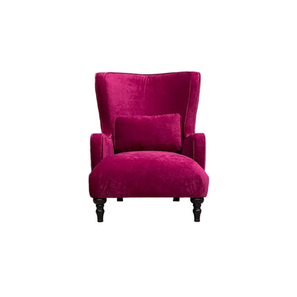 Empire Armchair Wingback in Dark Pink Richmond Glamour Velvet