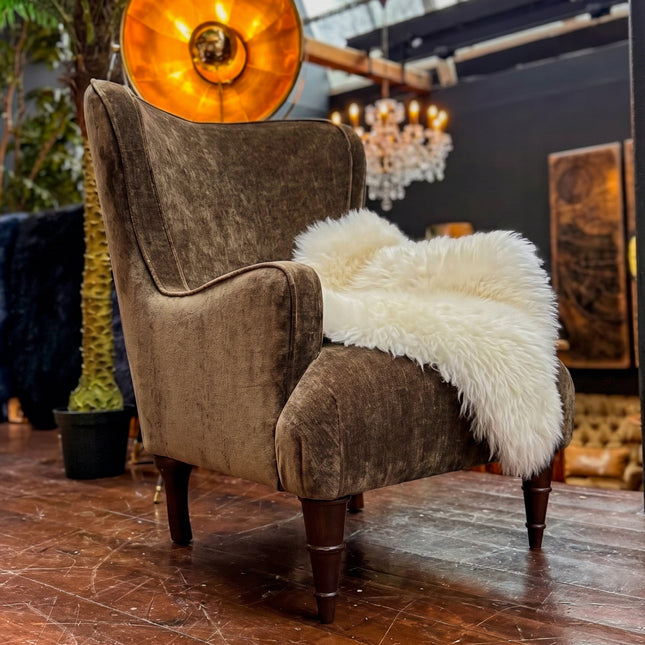 Empire Chair in Derwent Olive Velvet