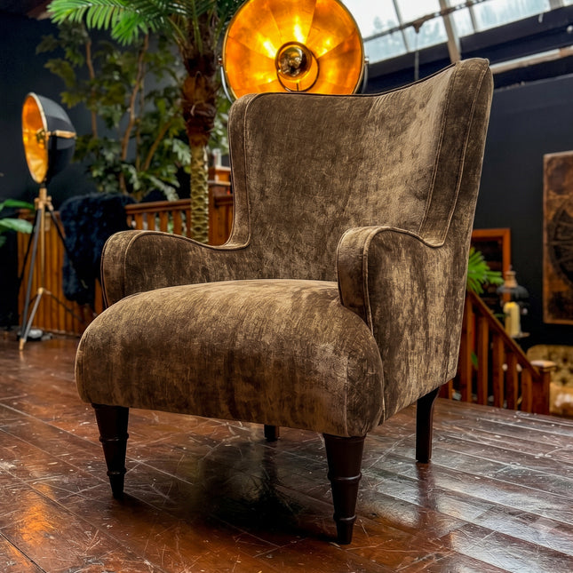 Empire Chair in Derwent Olive Velvet