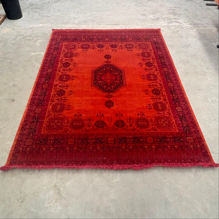 Extra Large Vintage Orange Rug - Ex Display