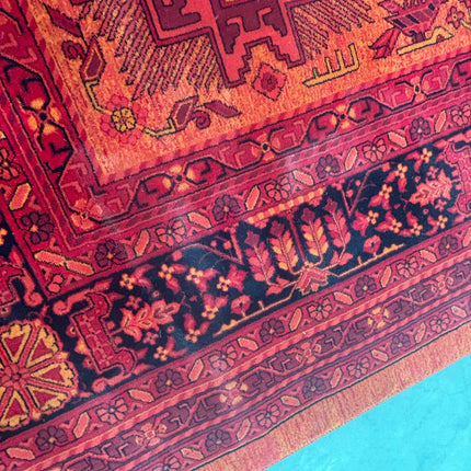 Extra Large Vintage Orange Rug - Ex Display