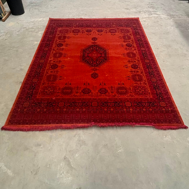 Extra Large Vintage Orange Rug - Ex Display