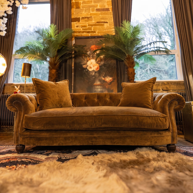 Fairfax 2 Seater in Opulence Bronze Velvet