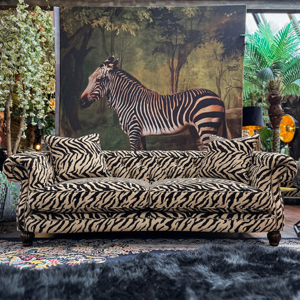Fairfax 3 Seater in Zebra Cream 