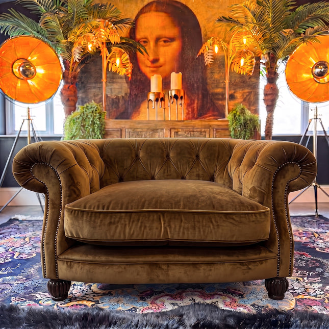Fairfax Armchair in Opulence Bronze Velvet