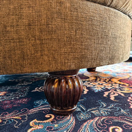 Fairfax Footstool in Eddy Velvet