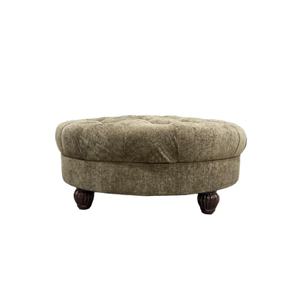 Fairfax Footstool in Eddy Velvet